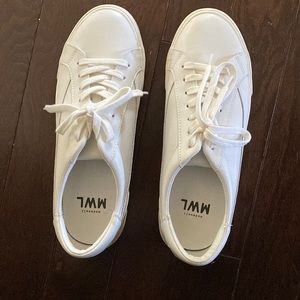 Madewell Sidewalk Low Top women’s white leather sneakers